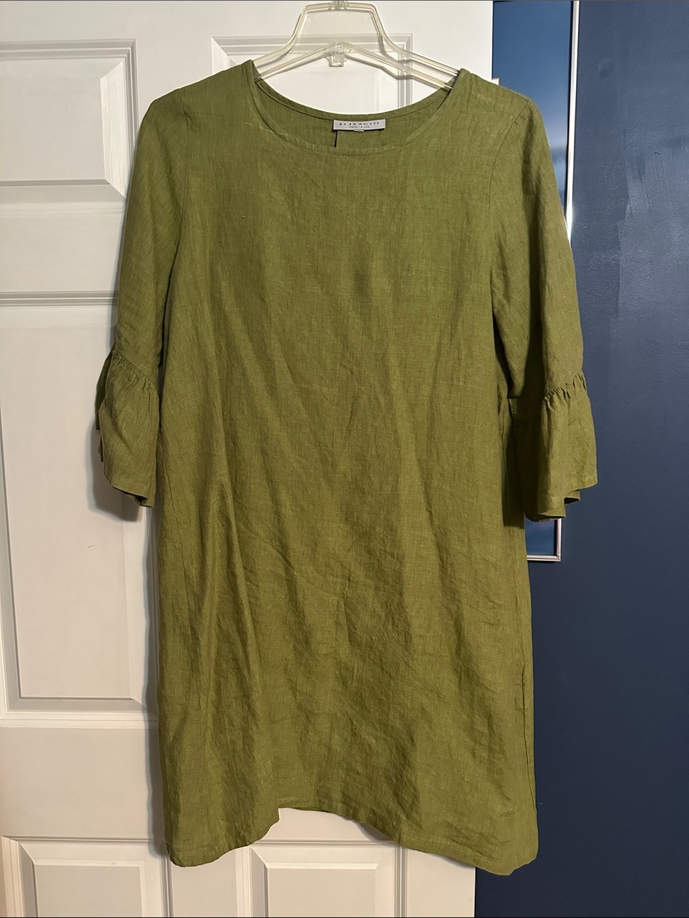 Bryn Walker Linen Shift Dress - Olive Green